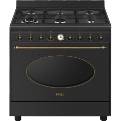Centre de cuisson SMEG CO90GMAN2 - 90cm gaz et four électrique, style Coloniale