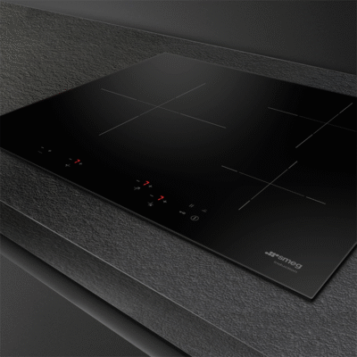 Table induction SMEG SI5633D - 60cm noire, design verre biseauté et puissance réactive – Image 2