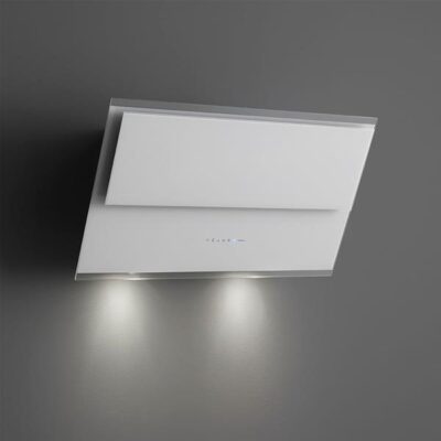 Hotte murale design verre blanc aspiration périmétrale Falmec Verso 1411