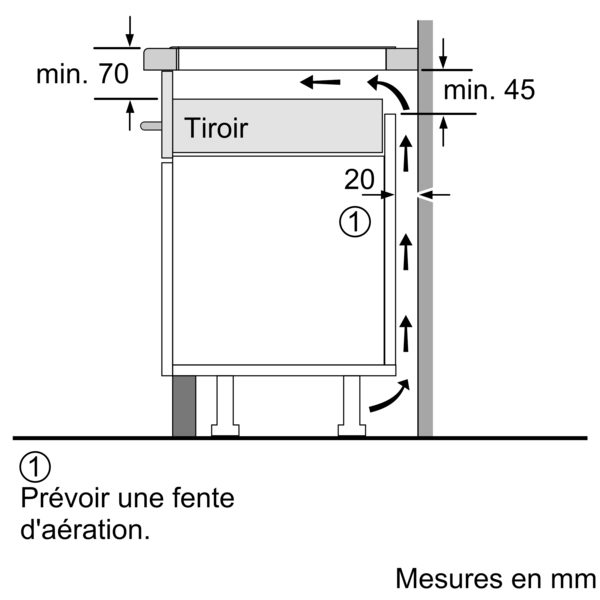 Table de cuisson induction 80cm Neff FlexInduction TwistPad Fire T68PTY4L0, pose à fleur – Image 9