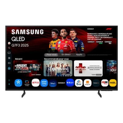 TV QLED Samsung 43 pouces 4K Q73F Quantum HDR Smart TV - TQ43Q7F3AU