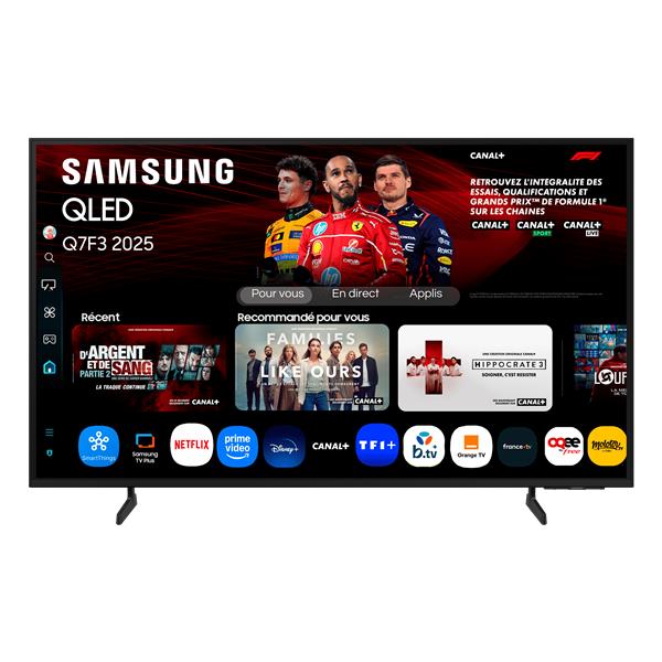 TV QLED Samsung 43 pouces 4K Q73F Quantum HDR Smart TV - TQ43Q7F3AU