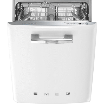 SMEG STFABWH3 – Lave-vaisselle blanc 13 couverts | Élégance rétro Années 50