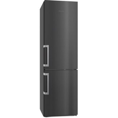 Réfrigérateur congélateur noir moderne à deux portes