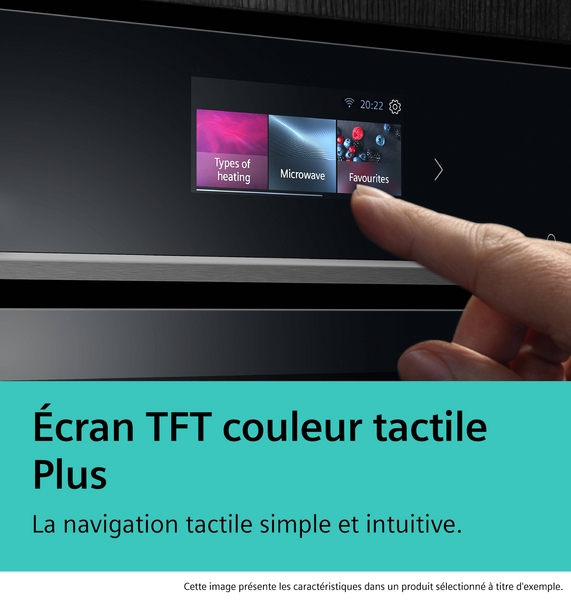 Écran tactile couleur d’un four moderne