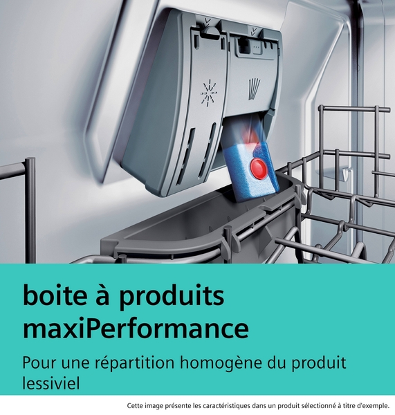 Boîte à produits lessiviels dans un lave-vaisselle