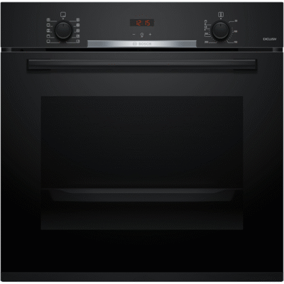 Four encastrable noir moderne avec écran numérique