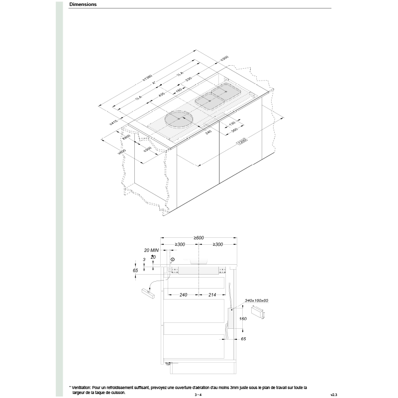 Table de cuisson à induction invisible Novy Undercover 53006-c0 – Image 7
