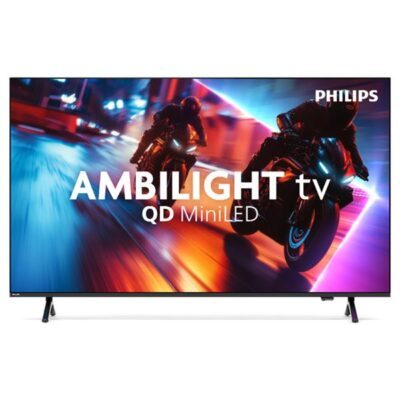 Téléviseur Philips Ambilight QD MiniLED moderne