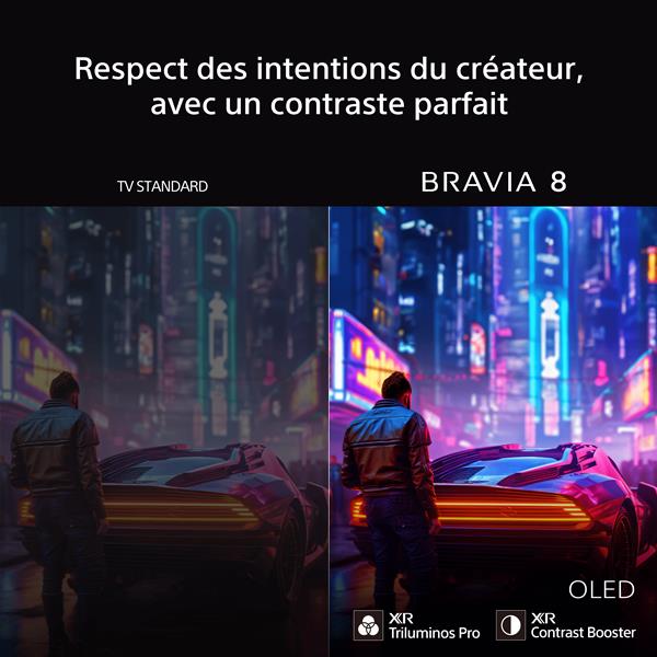Comparatif TV standard et écran OLED Bravia 8