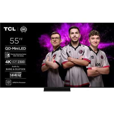 Téléviseur TCL 55 pouces QD-Mini LED 4K HDR