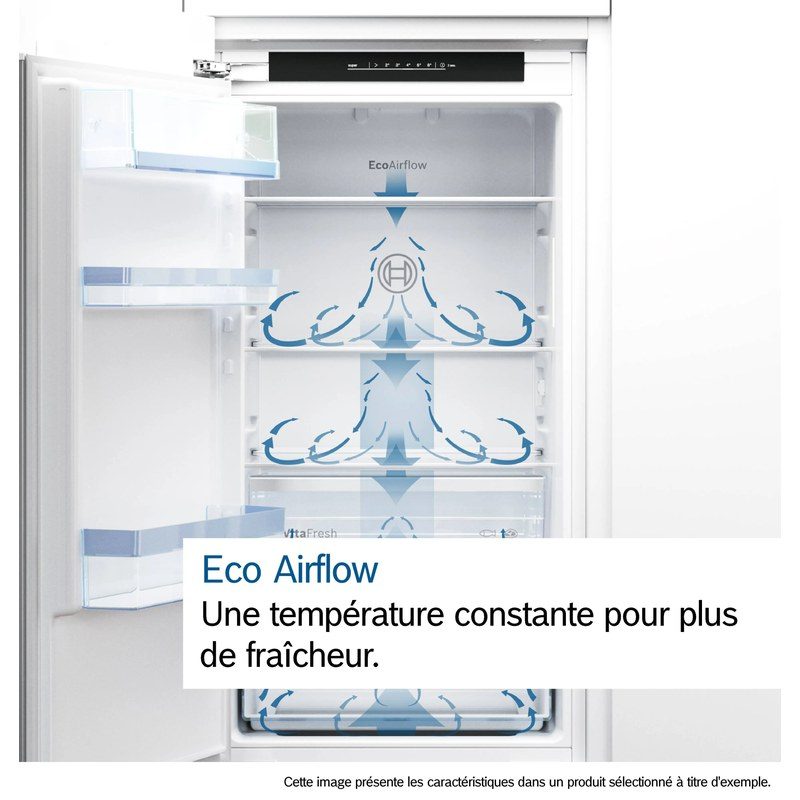 bosch kin86vse0 – réfrigérateur combiné intégrable nofrost 177 cm