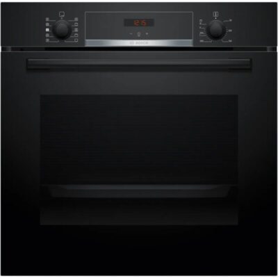 Four encastrable noir moderne avec affichage numérique