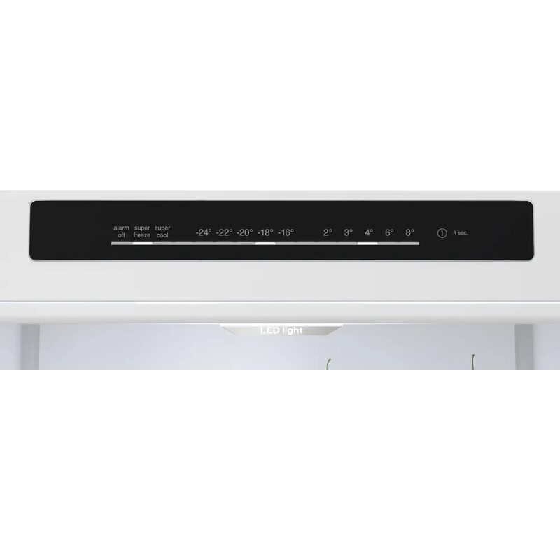 Affichage digital de réfrigérateur avec réglage température