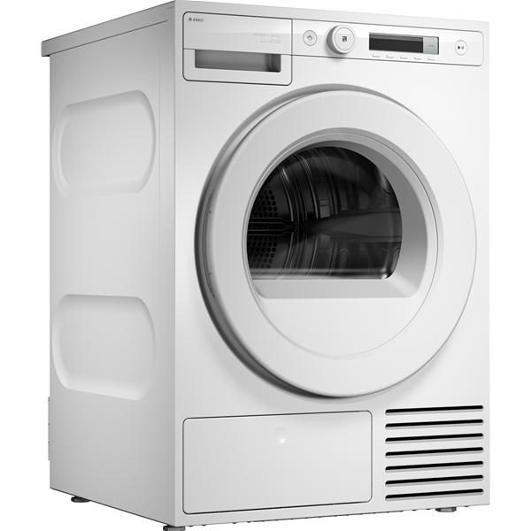 Sèche-linge blanc à chargement frontal moderne