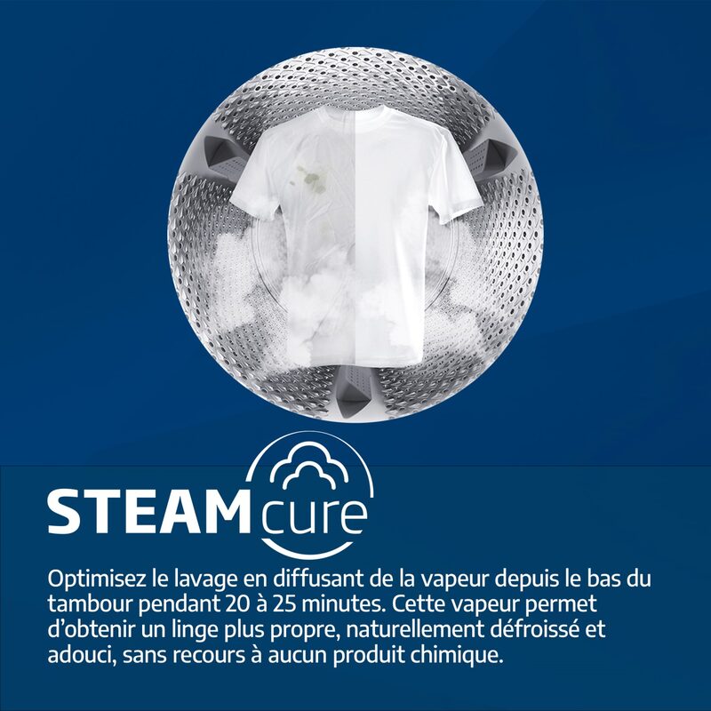 Technologie vapeur pour linge propre et adouci