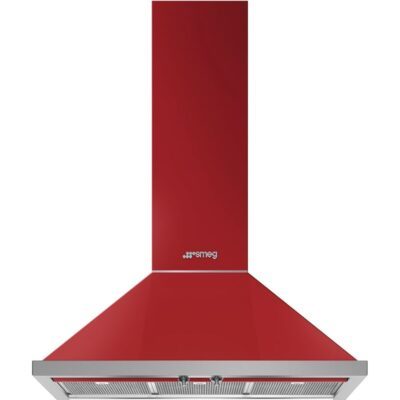Hotte de cuisine rouge moderne