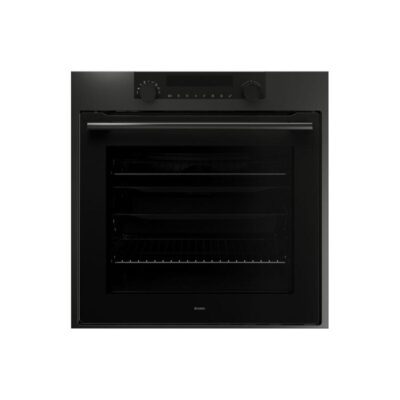 Four encastrable noir moderne avec porte vitrée