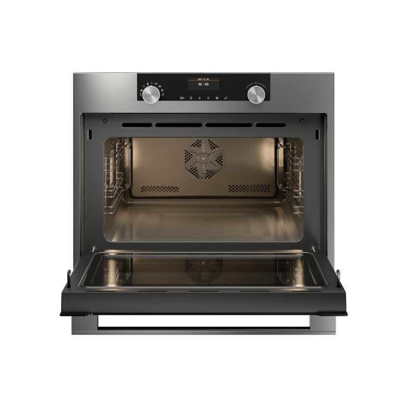 Four encastrable moderne porte ouverte