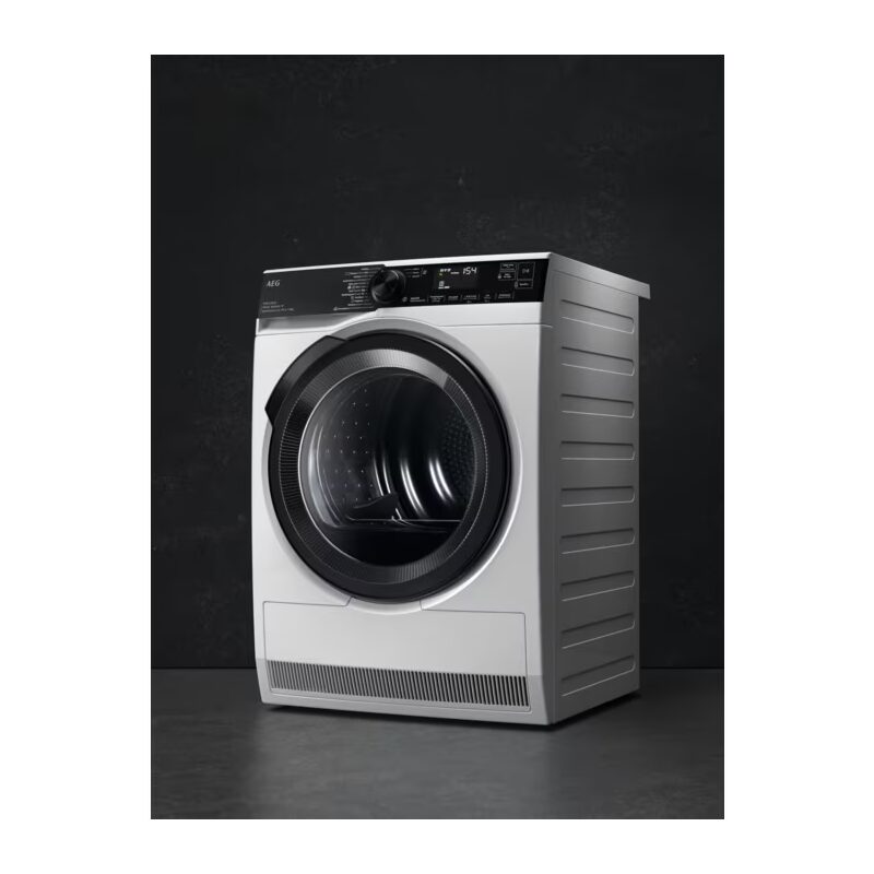 Lave-linge moderne à hublot blanc et noir