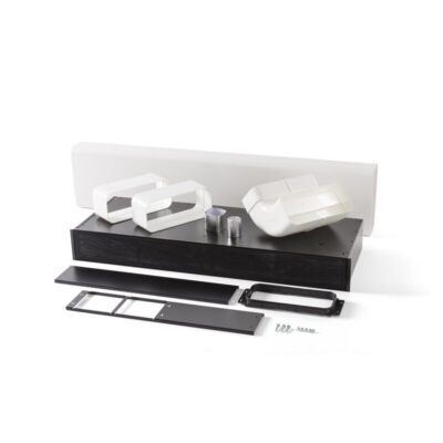 Kit de ventilation blanche avec accessoires métalliques