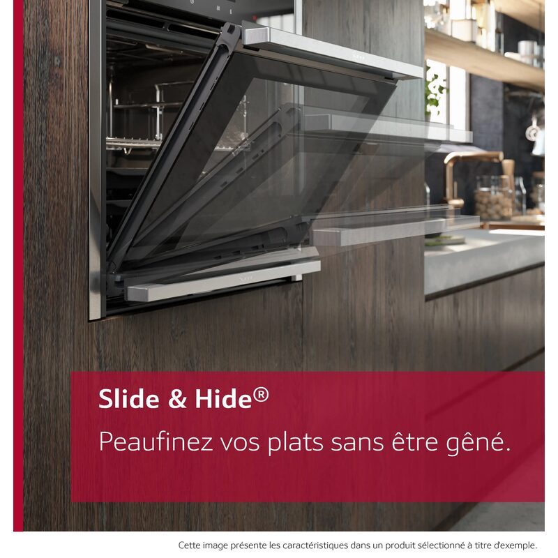 Four encastrable avec porte escamotable Slide & Hide