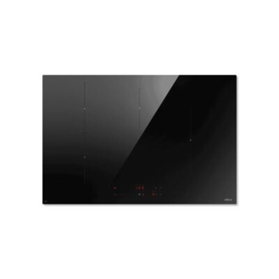 Plaque à induction noire avec commandes tactiles