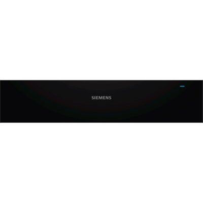 Tiroir chauffant noir Siemens moderne