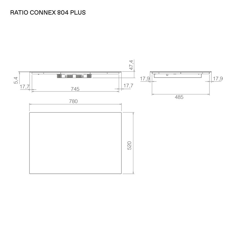 Schéma technique du modèle Ratio Connex 804 Plus