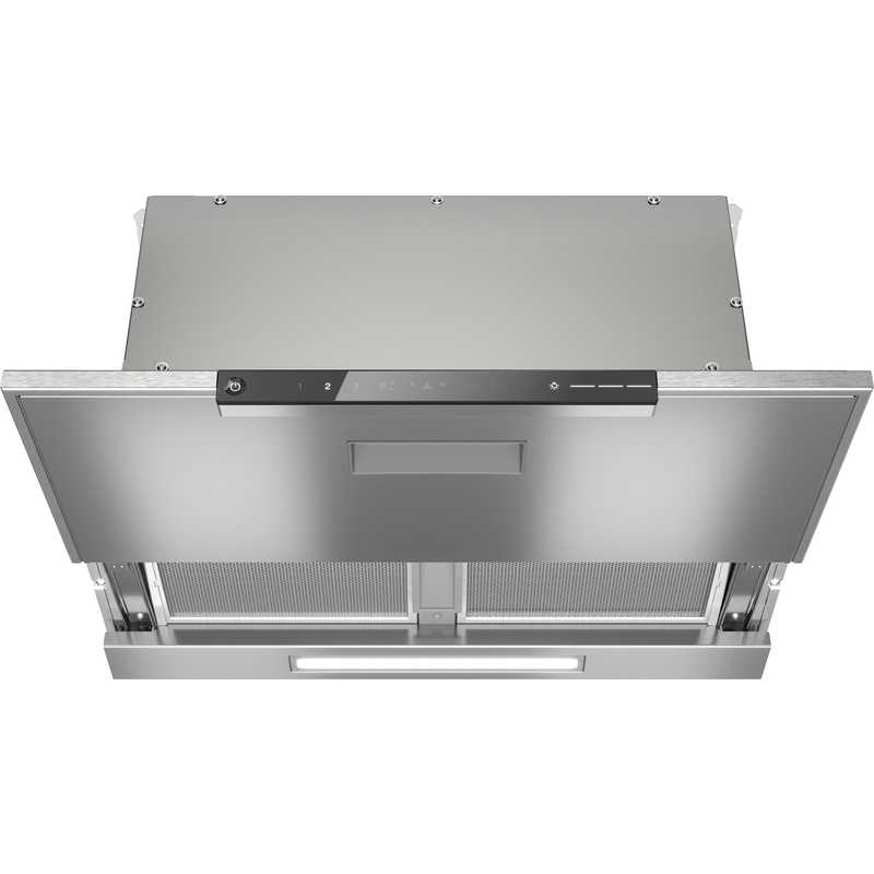 Hotte aspirante encastrable en inox moderne