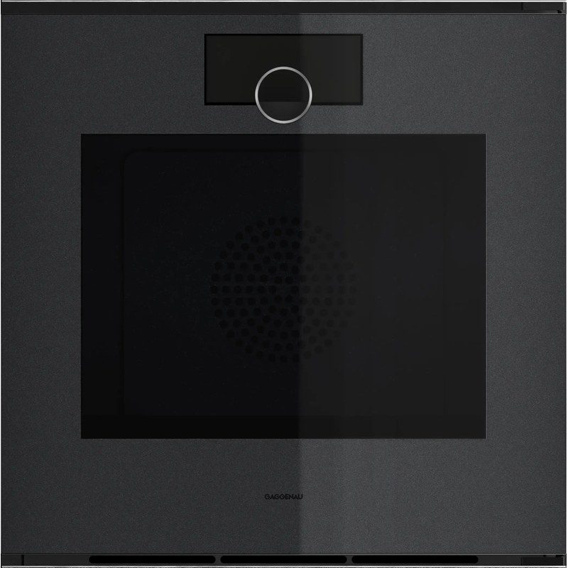 Four encastrable moderne noir avec écran digital