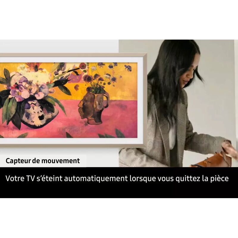 TV murale avec capteur de mouvement actif