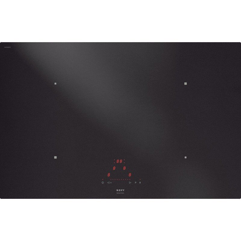 Plaque de cuisson à induction noire moderne