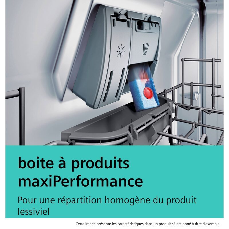 Boîte à produits de lave-vaisselle avec tablette lessivielle