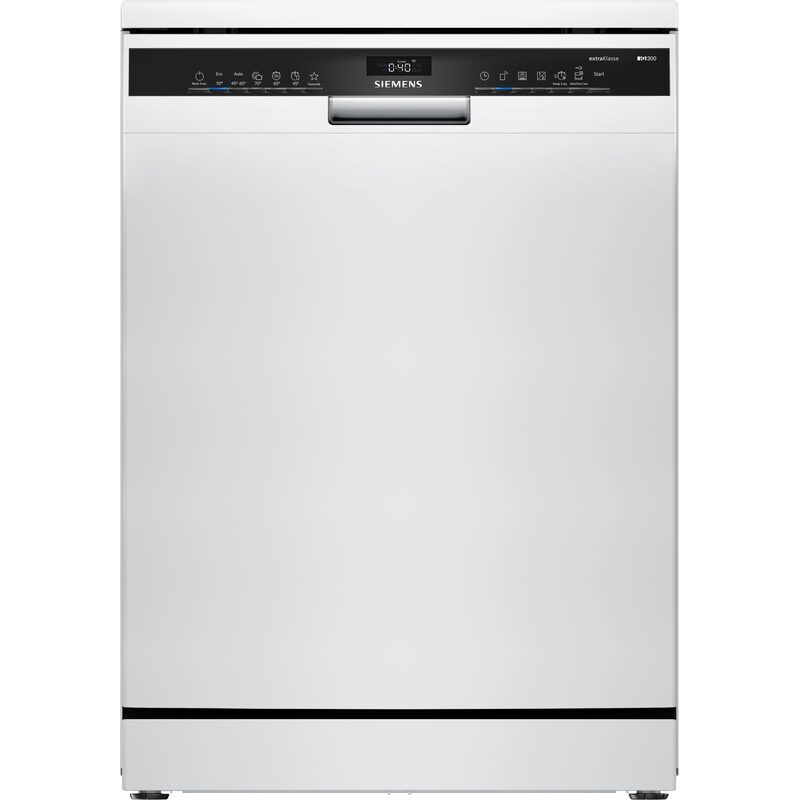 Lave-vaisselle blanc moderne avec panneau de commande