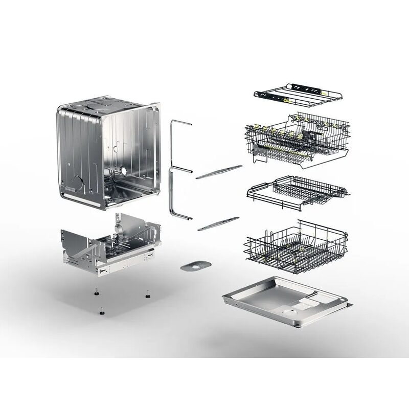Vue éclatée d’un lave-vaisselle en pièces détachées