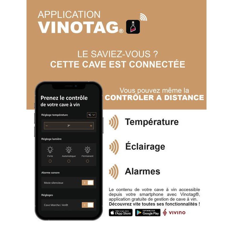 Application Vinotag pour cave à vin connectée