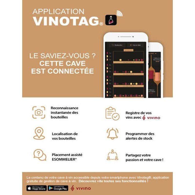 Application Vinotag pour cave à vin connectée
