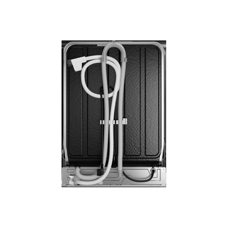 Arrière de lave-vaisselle avec tuyaux de raccordement