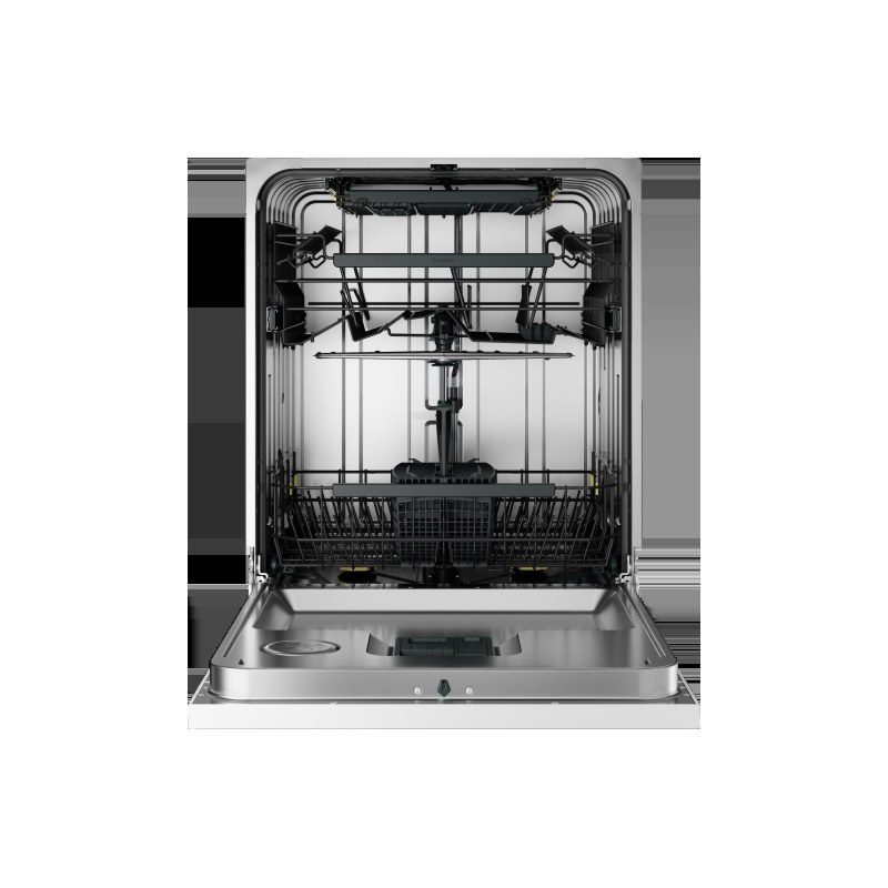 Lave-vaisselle ouvert avec paniers vides