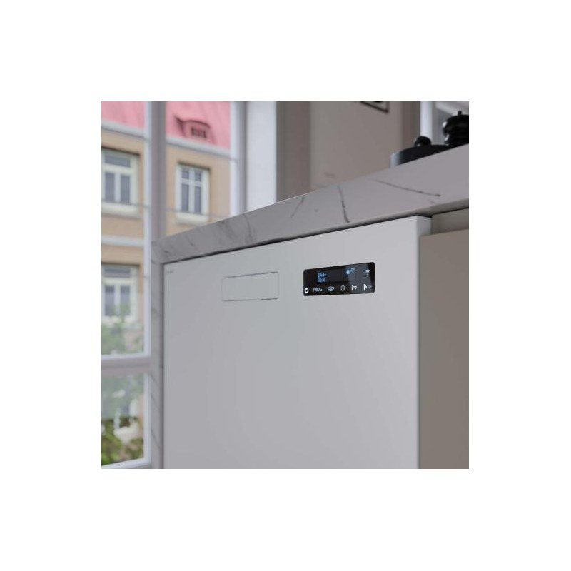 Lave-vaisselle encastré moderne avec écran numérique