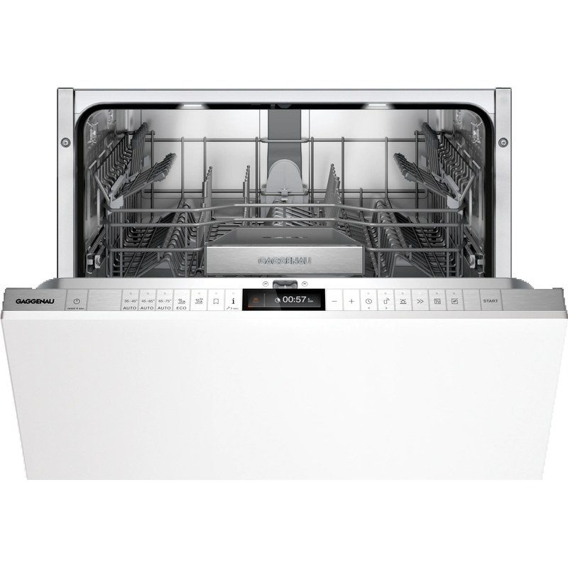 Lave-vaisselle moderne ouvert en acier inoxydable