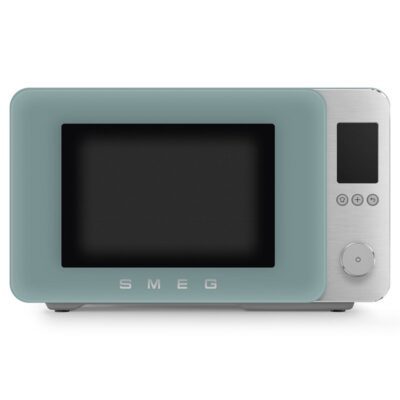 Four micro-ondes design bleu Smeg
