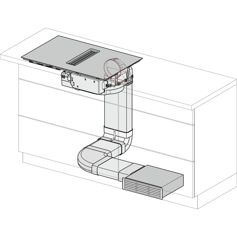 Miele KMDA 7272-1 FL Silence – Table induction 80 cm avec hotte intégrée – Image 8