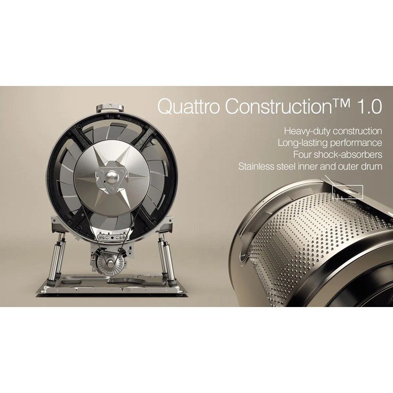 Tambour inox de machine à laver Quattro Construction