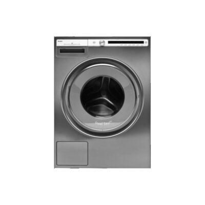 Lave-linge frontal en inox moderne