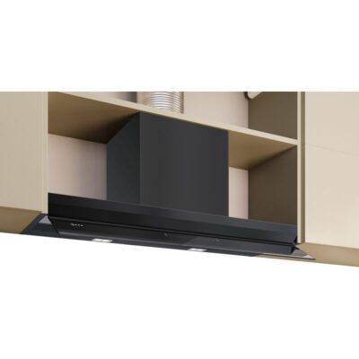 Hotte de cuisine encastrée noire moderne