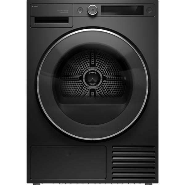 Sèche-linge noir moderne à hublot rond