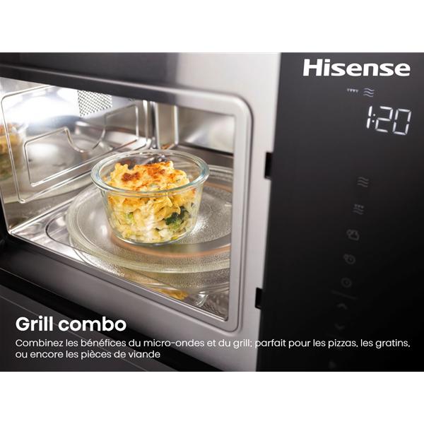 hisense bim325gi63dbg micro ondes encastrable 25 l grill quartz 1200 w inverter noir