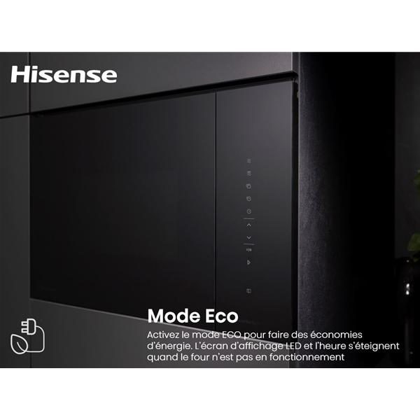 hisense bim325gi63dbg micro ondes encastrable 25 l grill quartz 1200 w inverter noir